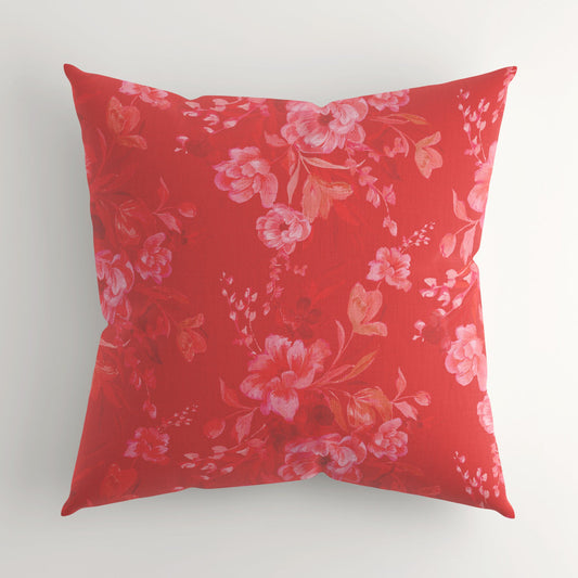 Scarlet Symphony Cushion Cover - Eleanor Antonio