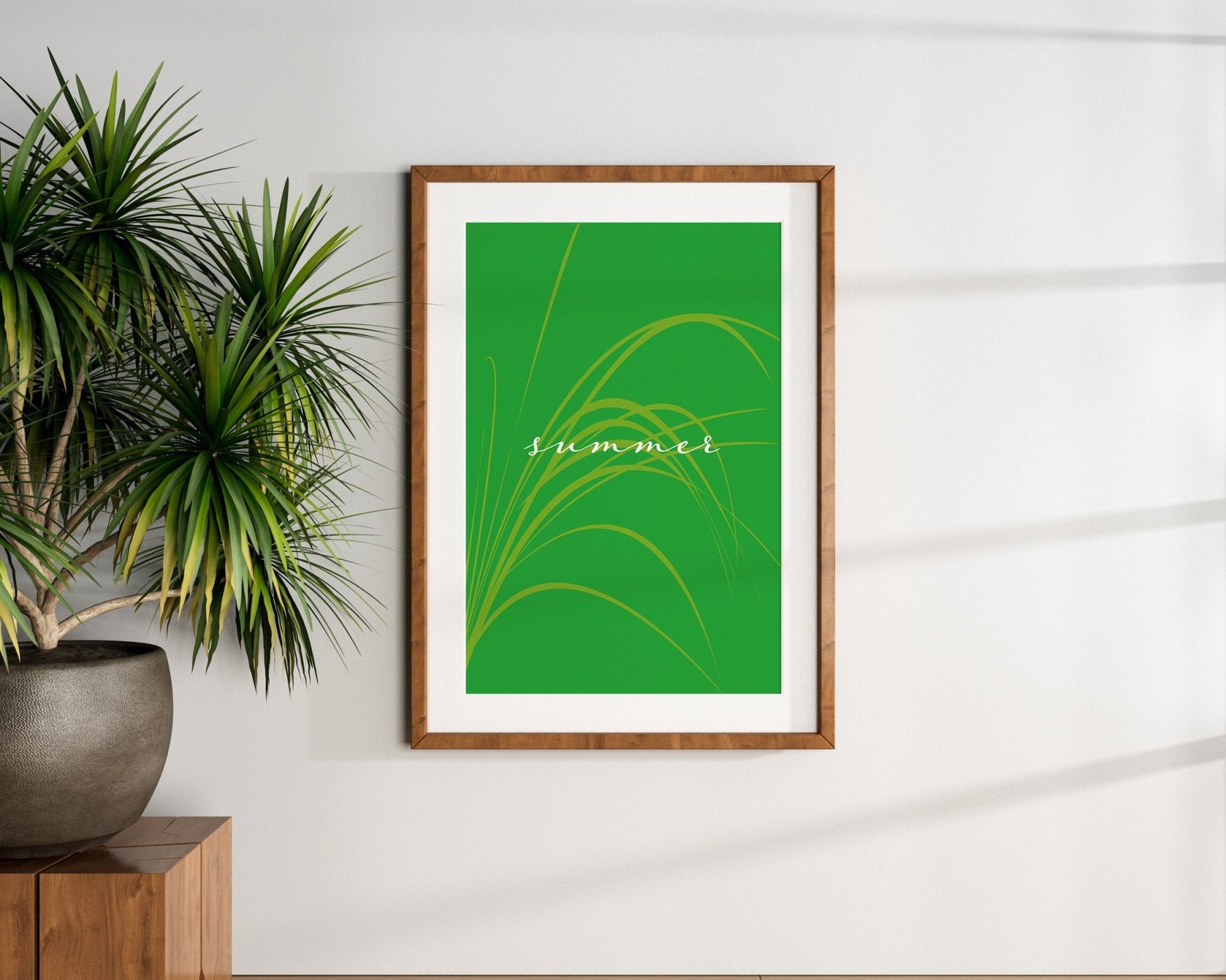Summer Green Digital Poster - Eleanor Antonio