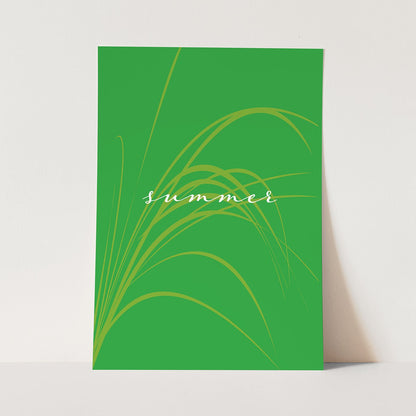 Summer Green Digital Poster - Eleanor Antonio